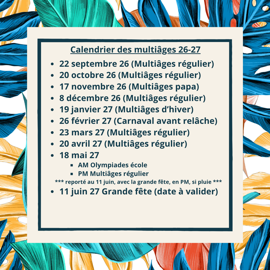 Multiages 26 27